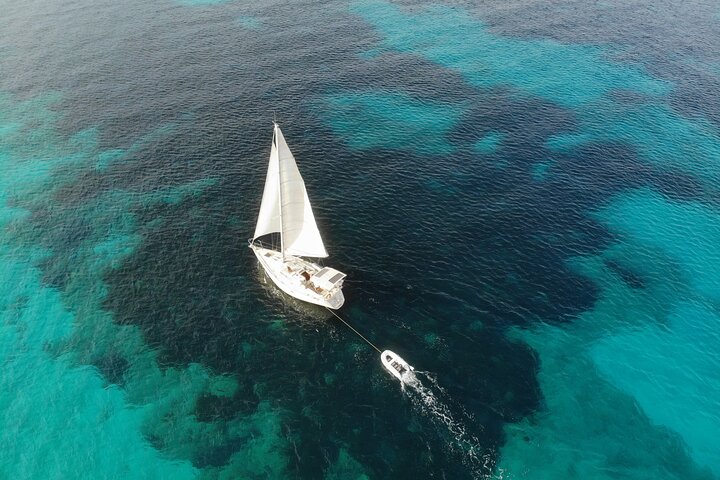 Privé zeiltocht rond Zuid-Ibiza, met verkenning van stranden en turquoise wateren, foto 37 | wizardtrip