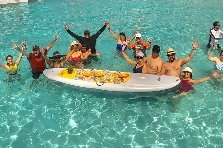 Luksus katamaran snorklingstur i Cozumel, Mexico, besøger Turtle Sanctuary og El Cielo, foto 22 | wizardtrip