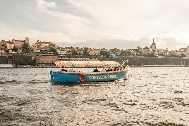 Elektrisk båttur i Stockholm som viser byens landemerker fra vannet, foto 11 | wizardtrip