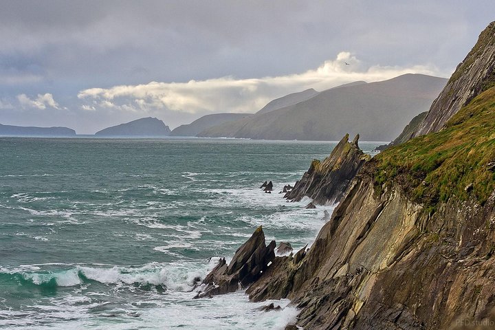 Naturskjønn utsikt over Dingle-halvøya, Slea Head Drive og Inch Beach i Killarney, Irland, foto 9 | wizardtrip