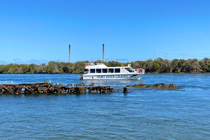 A scenic boat cruise in Port Adelaide, Australia, showcasing dolphins and historic shipwrecks, photo 6 | wizardtrip