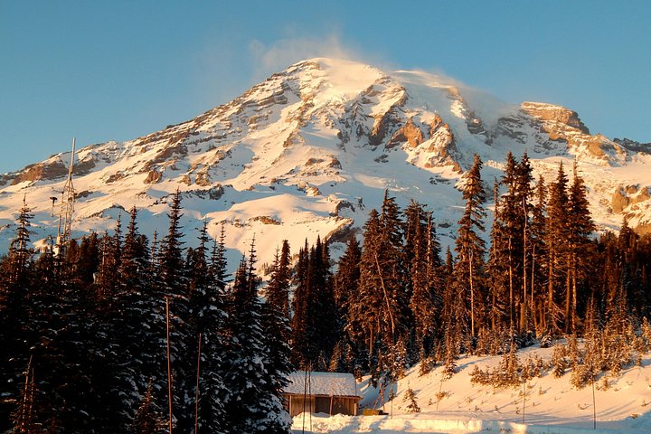 Excursión de día completo explorando el Parque Nacional Mt. Rainier desde Seattle, con volcán, lagos, bosques y cascadas, foto 6 | wizardtrip