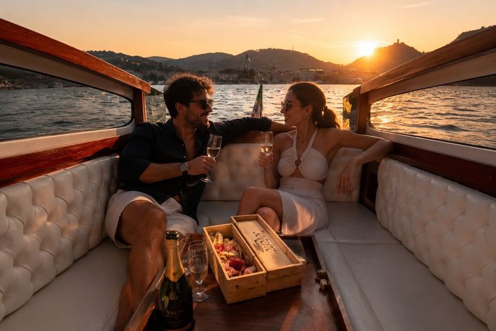 Tour privato di lusso in barca di legno sul Lago di Como, Italia, con ville e viste panoramiche, foto 19 | wizardtrip