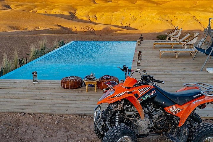 Oplev en magisk aften i Marrakechs Agafay-ørken med quad biking, kamelridt og et middagsshow, foto 23 | wizardtrip