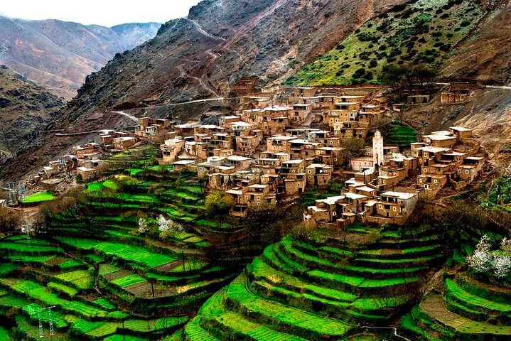 Marrakech Montagnes de l'Atlas 4 Vallées Cascades et Balade à dos de dromadaire | wizardtrip