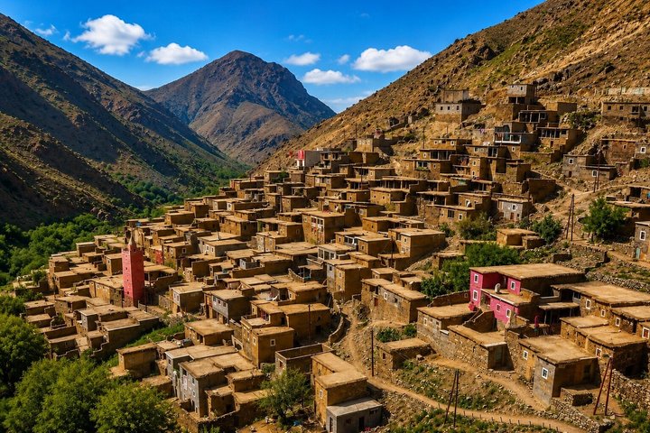 Passeio de dia inteiro saindo de Marrakech explorando as Montanhas Atlas, aldeias berberes, cachoeiras e desfrutando de um passeio de camelo, foto 9 | wizardtrip