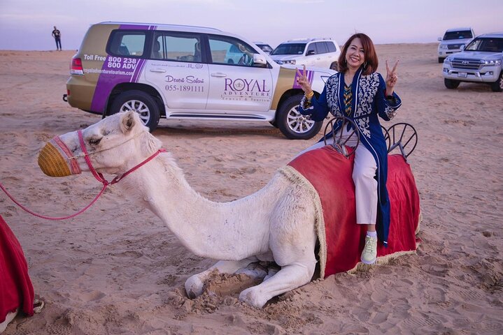 Experience a Dubai desert safari with dune bashing, camel rides, live shows, and BBQ dinner, photo 15 | wizardtrip