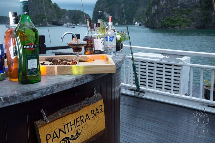 Luxury Hera Cruise navigating through the stunning karst formations of Halong Bay, Vietnam, photo 26 | wizardtrip