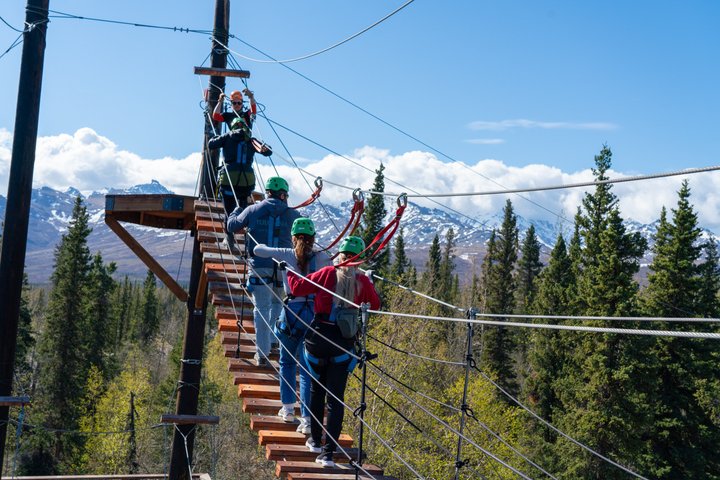 Ervaar een opwindend zipline-avontuur door het Alaskaanse boreale bos nabij Denali National Park, foto 9 | wizardtrip