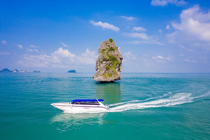 Luxe speedboot tour die de prachtige Ang Thong Islands National Marine Park bij Koh Samui, Thailand verkent, foto 20 | wizardtrip