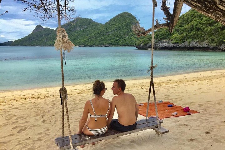 Luxe speedboot tour die de prachtige Ang Thong Islands National Marine Park bij Koh Samui, Thailand verkent, foto 21 | wizardtrip