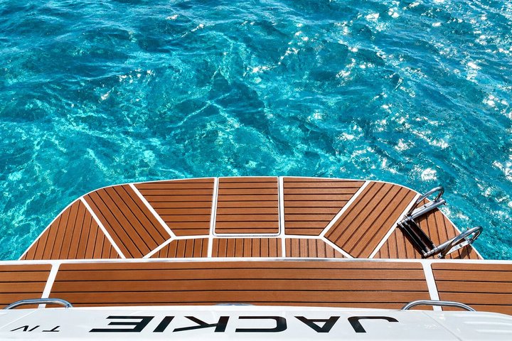 Luxury private yacht rental in Cancun with crew, offering Caribbean sea tours and water activities, photo 18 | wizardtrip