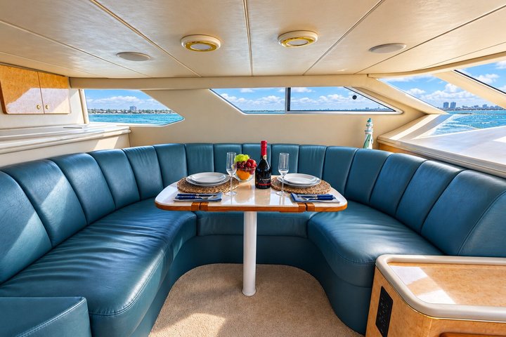 Luxury private yacht rental in Cancun with crew, offering Caribbean sea tours and water activities, photo 23 | wizardtrip
