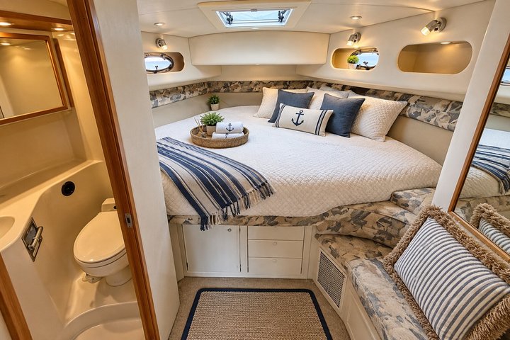 Luxury private yacht rental in Cancun with crew, offering Caribbean sea tours and water activities, photo 26 | wizardtrip