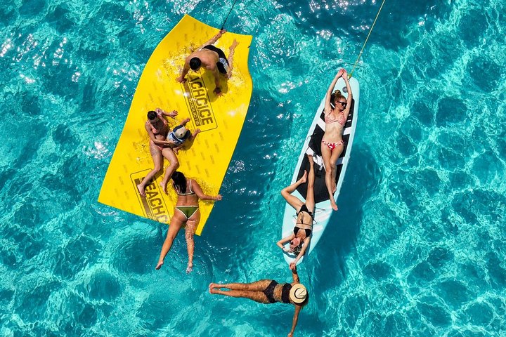 Luxury private yacht rental in Cancun with crew, offering Caribbean sea tours and water activities, photo 37 | wizardtrip