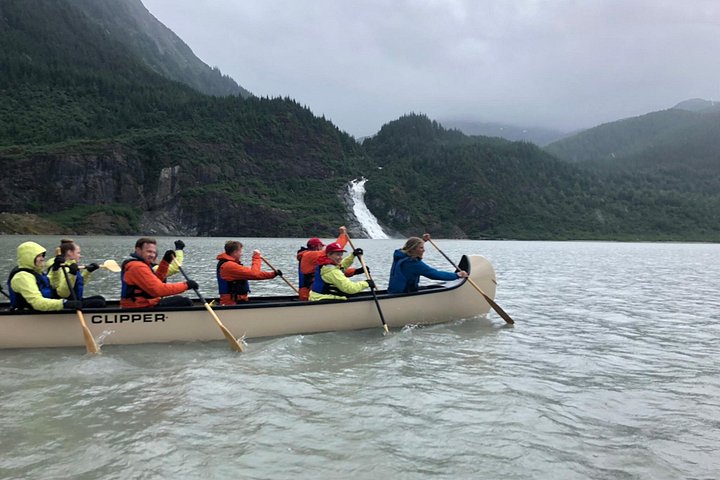 Kano-avontuur op Mendenhall Lake met uitzicht op de Mendenhall Glacier in Juneau, Alaska, foto 7 | wizardtrip
