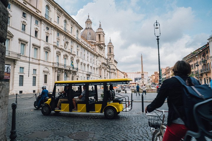 El-golfbilstur av Roms berömda landmärken som Colosseum och Fontana di Trevi, foto 12 | wizardtrip