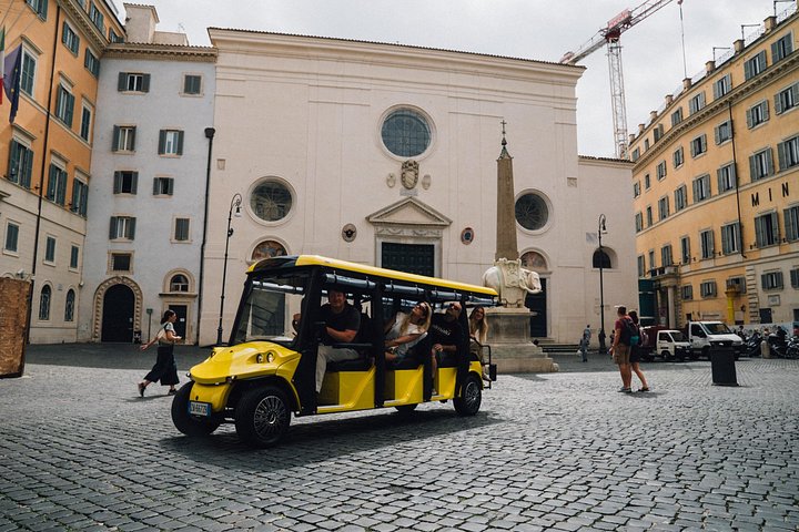 El-golfbilstur av Roms berömda landmärken som Colosseum och Fontana di Trevi, foto 16 | wizardtrip