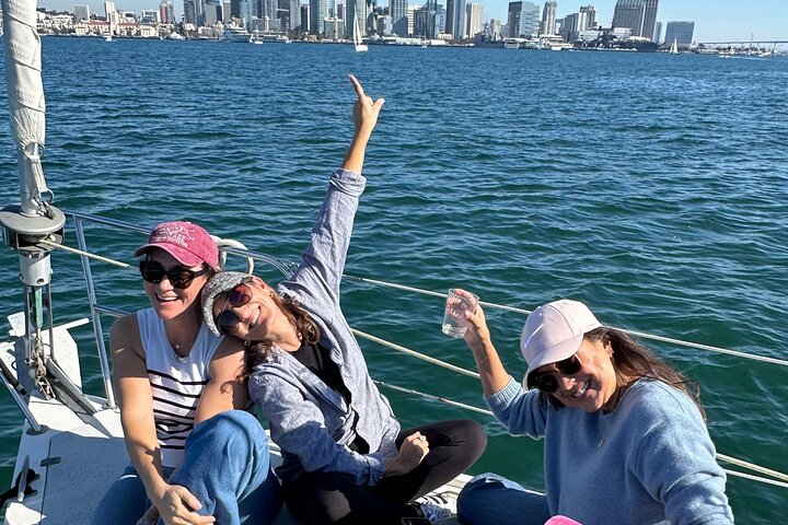 Njut av en naturskön segeltur i San Diego Bay, med utsikt över stadens silhuett och marint liv, foto 9 | wizardtrip