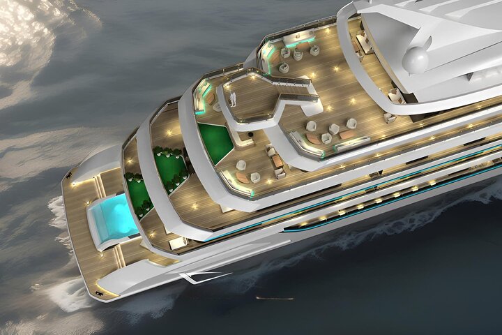 Lujoso crucero nocturno en la Bahía de Halong, Vietnam, con karsts de piedra caliza y aguas esmeralda, foto 6 | wizardtrip