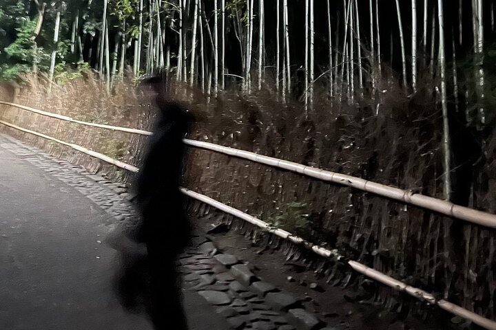 Visite nocturne dans la forêt de bambous sombre d'Arashiyama à Kyoto, Japon, avec des légendes étranges, photo 10 | wizardtrip