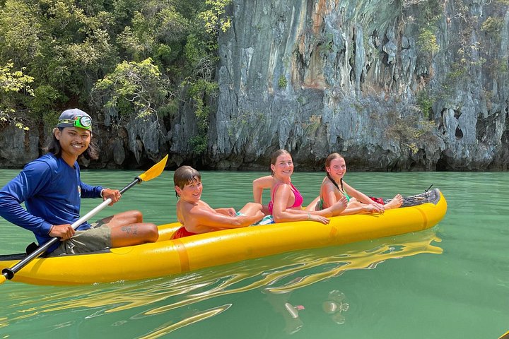 Aventura de caiaque marítimo na Baía de Phang Nga, Tailândia, explorando grutas e ilhas, foto 13 | wizardtrip
