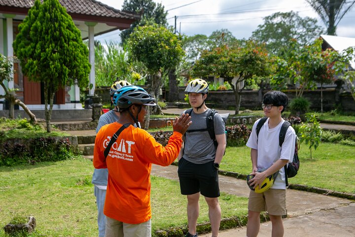 Sykkeltur nedover i Ubud, Bali, som viser vulkan, risterrasser og lokal kultur, foto 7 | wizardtrip
