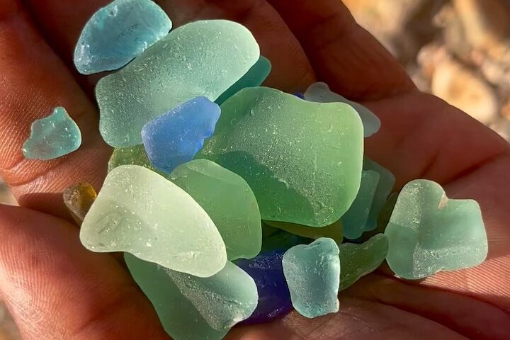 Kajak-Abenteuer zur Sea Glass Island in Aruba, Sammeln von buntem Seeglas, Foto 4 | wizardtrip