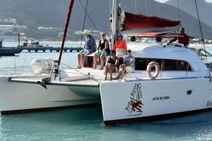 Luxury catamaran sailing and snorkeling tour in Sint Maarten with gourmet lunch and open bar, photo 25 | wizardtrip