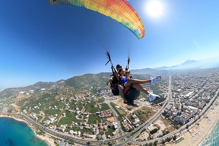 Tandem paragliding-flyvning over Kleopatra Strand i Alanya, Tyrkiet, foto 6 | wizardtrip
