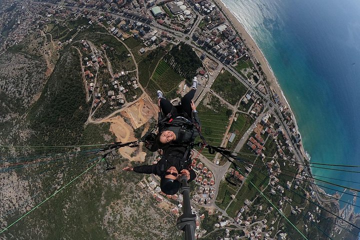 Tandem paragliding-flyvning over Kleopatra Strand i Alanya, Tyrkiet, foto 13 | wizardtrip