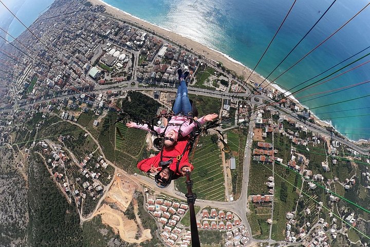 Tandem paragliding-flyvning over Kleopatra Strand i Alanya, Tyrkiet, foto 15 | wizardtrip