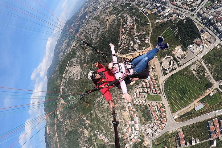 Tandem paragliding-flyvning over Kleopatra Strand i Alanya, Tyrkiet, foto 16 | wizardtrip