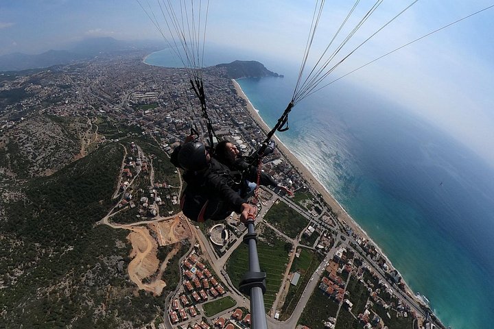 Tandem paragliding-flyvning over Kleopatra Strand i Alanya, Tyrkiet, foto 18 | wizardtrip