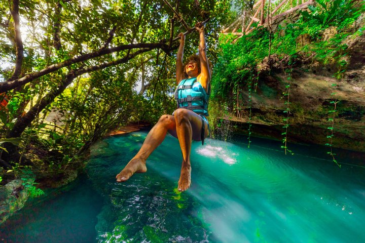 Erkunden Sie drei versteckte Cenoten in Cancun mit Schwimmen, Ziplining und Tequila-Verkostung, Foto 6 | wizardtrip