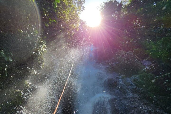 Experience thrilling waterfall rappelling and canyoning adventure in the lush rainforest near Arenal Volcano, Costa Rica, photo 10 | wizardtrip