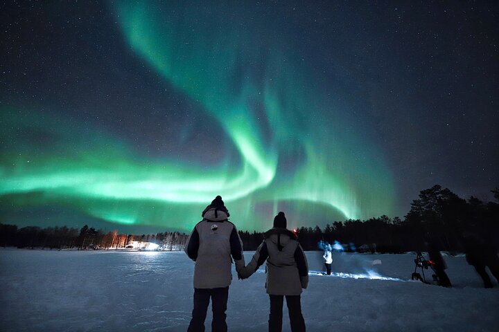 Rovaniemi: Nordlichtjagd Max 8 + Profi-Fotos & 100% Rückerstattung | wizardtrip