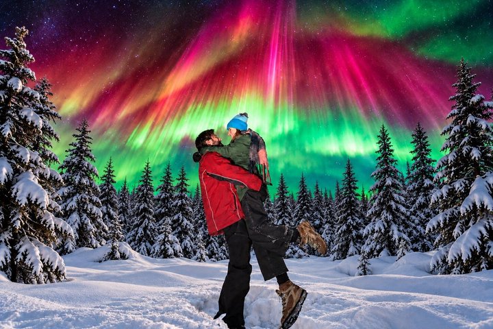 Rovaniemi: Nordlichter-Tour, 100% Garantie mit kostenlosen Fotos | wizardtrip