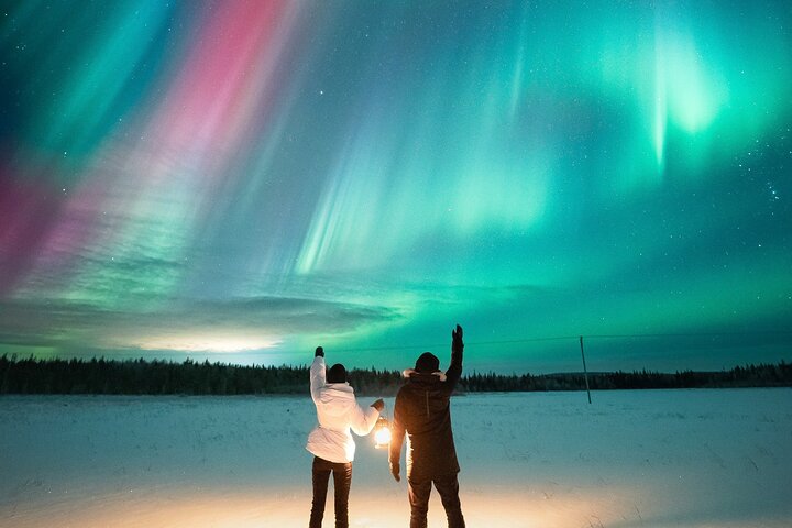 Caça à Aurora Boreal em Rovaniemi, Finlândia, com fotografia profissional e visualização garantida, foto 6 | wizardtrip