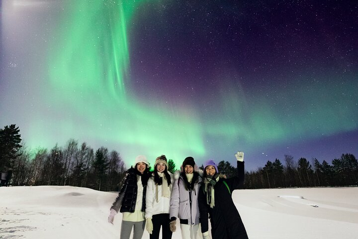 Caça à Aurora Boreal em Rovaniemi, Finlândia, com fotografia profissional e visualização garantida, foto 12 | wizardtrip