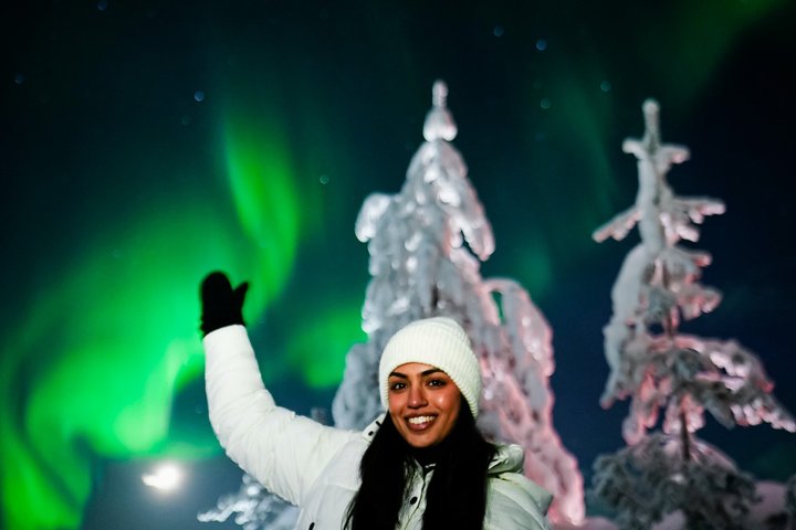 Caça à Aurora Boreal em Rovaniemi, Finlândia, com fotografia profissional e visualização garantida, foto 14 | wizardtrip