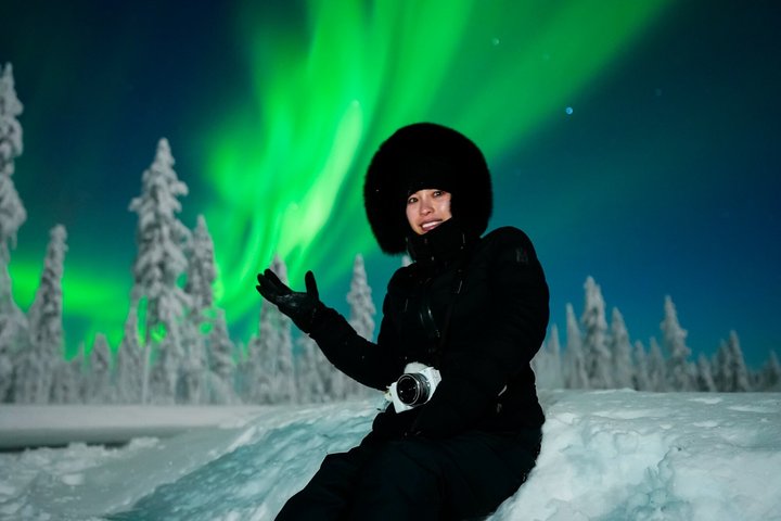 Caça à Aurora Boreal em Rovaniemi, Finlândia, com fotografia profissional e visualização garantida, foto 15 | wizardtrip