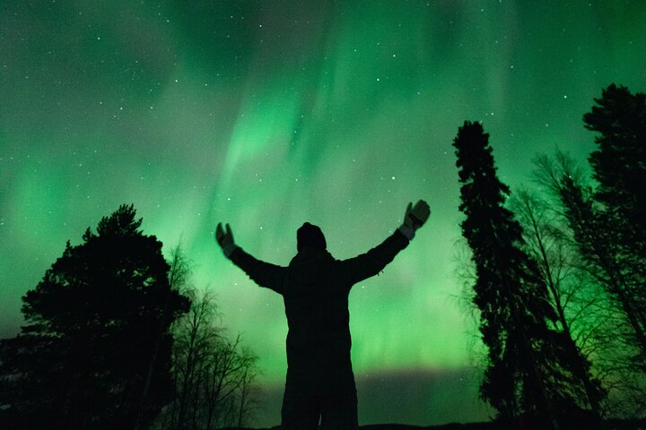 Caça à Aurora Boreal em Rovaniemi, Finlândia, com fotografia profissional e visualização garantida, foto 29 | wizardtrip