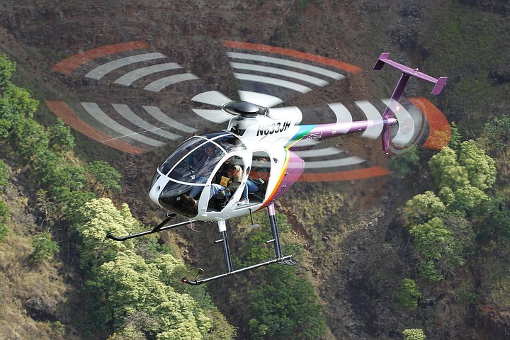 Helikoptertur uden døre over Kauais fantastiske naturlandskaber som Na Pali Coast og Waimea Canyon, foto 6 | wizardtrip