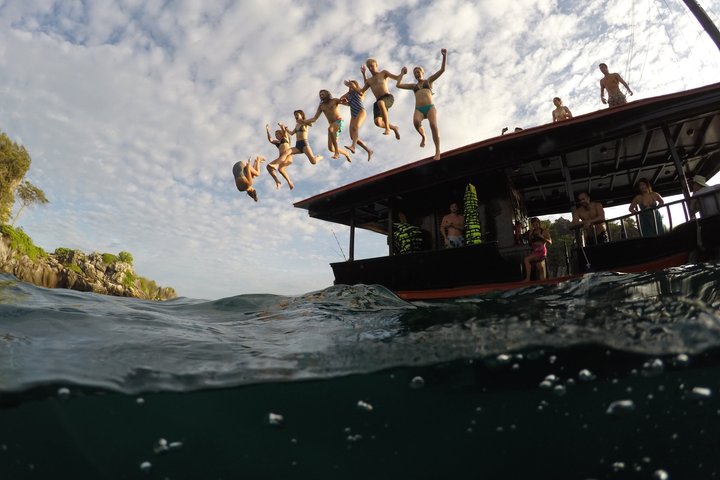 Krabi 4 eilanden zonsondergangscruise met snorkelen, paddleboarden, Thais diner en bioluminescent zwemtocht, foto 9 | wizardtrip