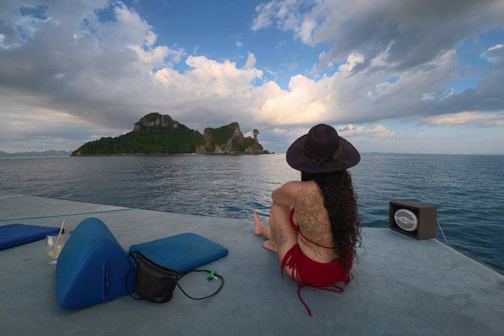Krabi 4 eilanden zonsondergangscruise met snorkelen, paddleboarden, Thais diner en bioluminescent zwemtocht, foto 23 | wizardtrip