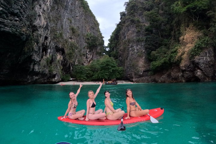 Krabi 4 eilanden zonsondergangscruise met snorkelen, paddleboarden, Thais diner en bioluminescent zwemtocht, foto 25 | wizardtrip