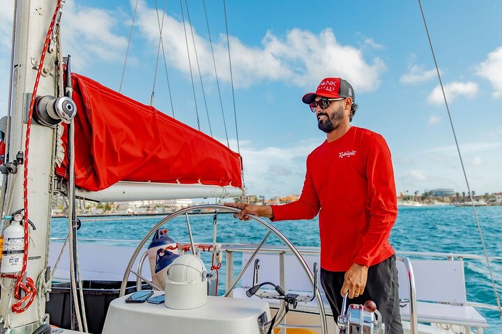 Katamaran seiling og snorkeltur på Aruba med solnedgangsutsikt og BBQ-middag, foto 10 | wizardtrip