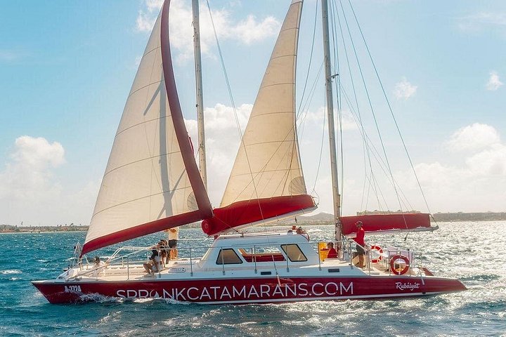 Katamaran seiling og snorkeltur på Aruba med solnedgangsutsikt og BBQ-middag, foto 13 | wizardtrip