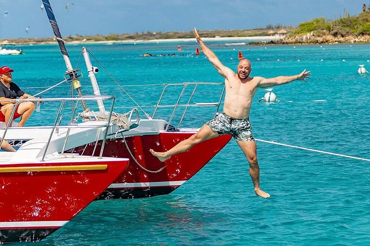 Katamaran seiling og snorkeltur på Aruba med solnedgangsutsikt og BBQ-middag, foto 23 | wizardtrip
